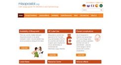 Desktop Screenshot of misoprostol.org