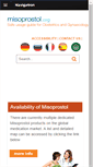 Mobile Screenshot of misoprostol.org
