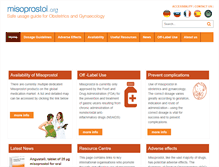 Tablet Screenshot of misoprostol.org